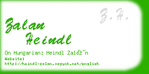 zalan heindl business card